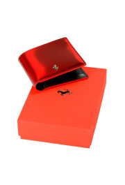 Scuderia Ferrari "Hypersonic Horizontal" Red Patent Leather Logo Bifold Wallet
