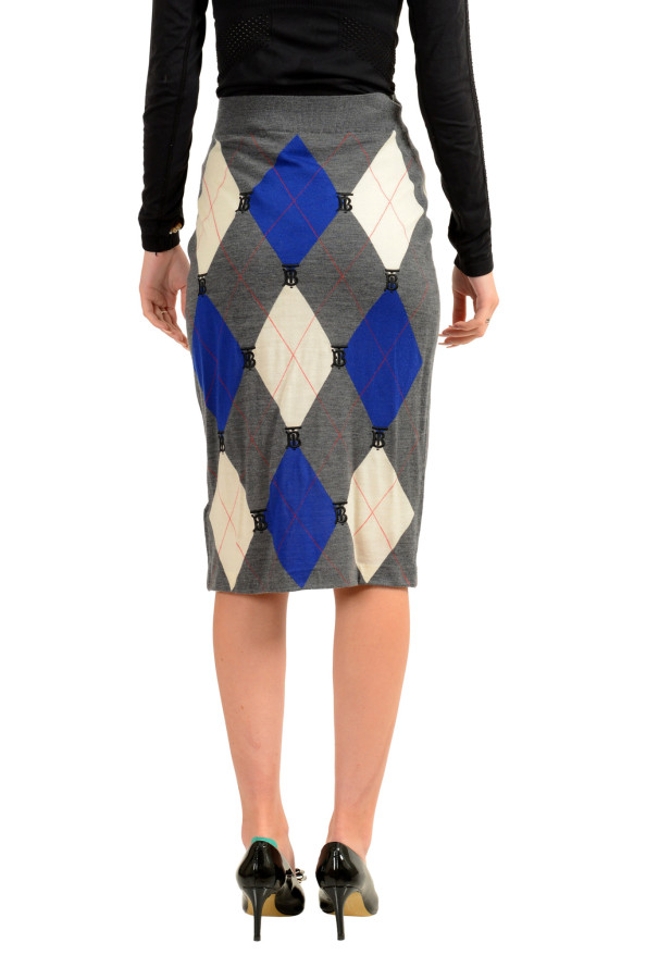 Burberry Women's "Pennelope" Wool Silk Stretch Bodycon Pencil Skirt: Picture 3