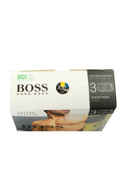 Hugo Boss Men's Trunk 3P CO/EL 3 Pack Stretch Boxer/Trunk Underwear: Picture 2