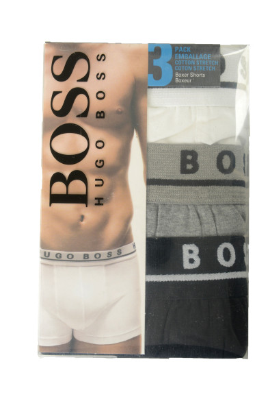Hugo Boss Men's "Boxer3P BM" 3 Pack Stretch Boxer Shorts Underwear