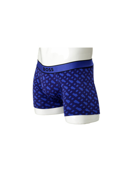 Hugo Boss Men's "Trunk 24 Print" Logo Print Stretch Trunk Underwear: Picture 2