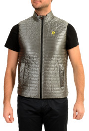 Scuderia Ferrari Men's Reversible Insulated Logo Print Allover Vest: Picture 5