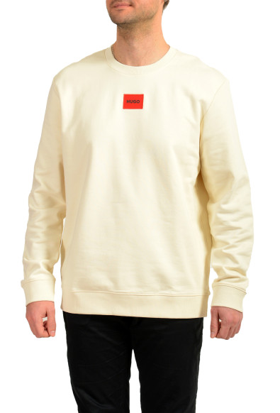 Hugo Boss Men's "Diragol212" Ivory Logo Crewneck Sweatshirt