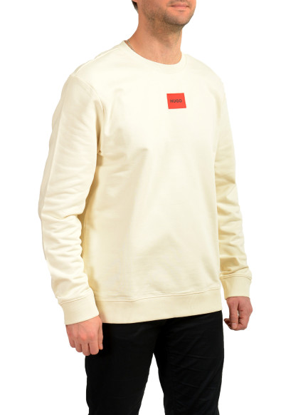 Hugo Boss Men's "Diragol212" Ivory Logo Crewneck Sweatshirt: Picture 2