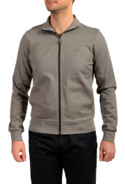 Scuderia Ferrari Men's Gray Full Zip Logo Track Jacket