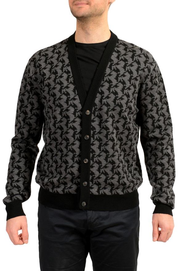 Scuderia Ferrari Fluid Cavallino Pixelated 100% Wool Cardigan Sweater