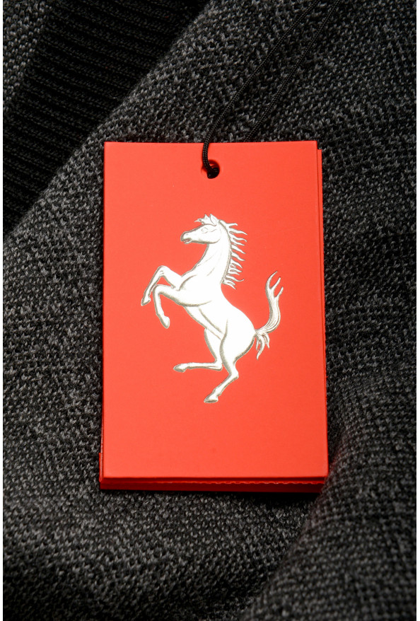 Scuderia Ferrari Fluid Cavallino Pixelated 100% Wool Cardigan Sweater: Picture 6
