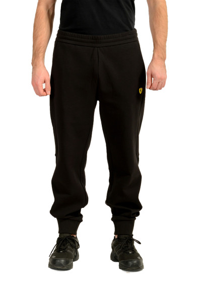 Scuderia Ferrari Men's Black Scuba Sweat Track Joggers Pants 