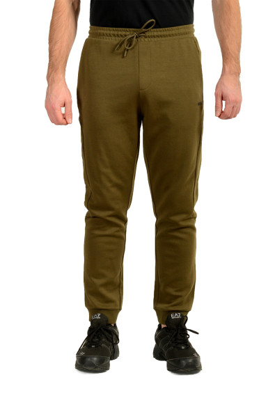 Hugo Boss Men' "Hadiko 2_99" Olive Green Track Sweat Pants 