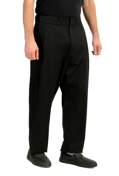 Scuderia Ferrari Men's Black Pleated Wool Chino Pants: Picture 2
