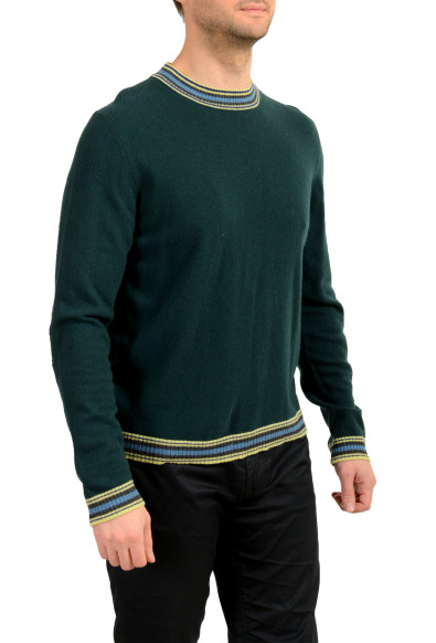 Just Cavalli Men's Wool Cashmere Green Crewneck Pullover Sweater : Picture 2