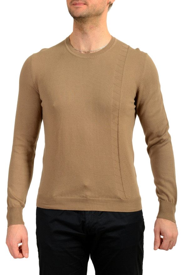 Malo Men's Brown Crewneck Pullover Sweater 