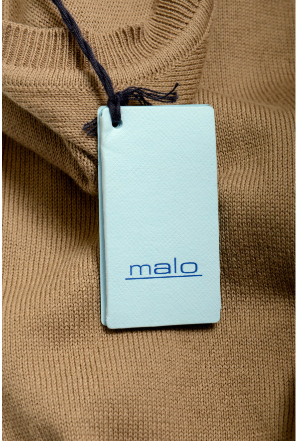 Malo Men's Brown Crewneck Pullover Sweater : Picture 5