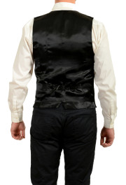 Dolce & Gabbana Men's Black Striped Button Up Vest : Picture 3