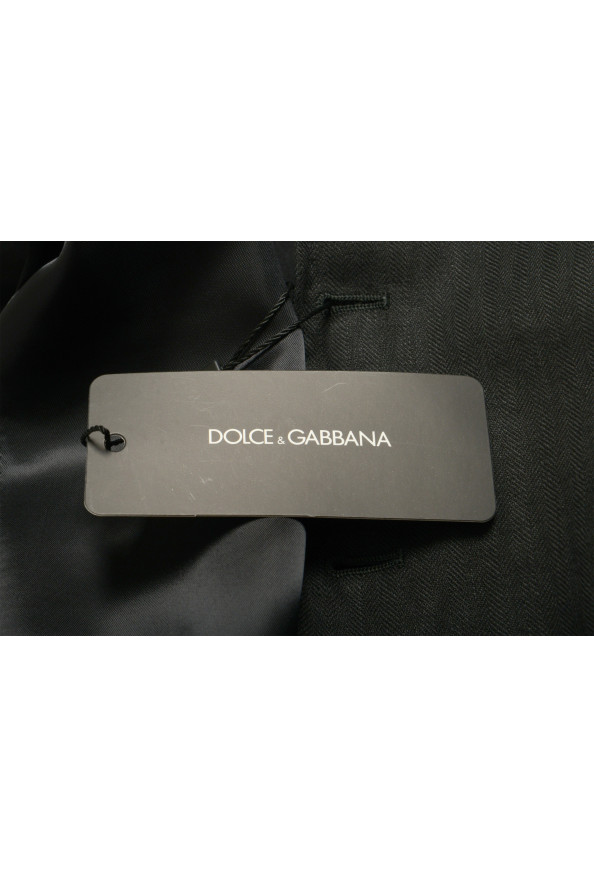 Dolce & Gabbana Men's Black Striped Button Up Vest : Picture 6