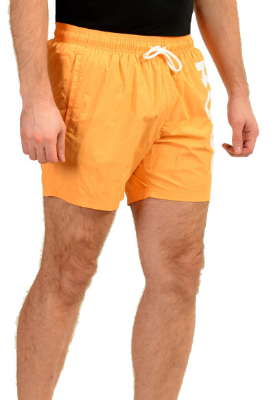 Hugo Boss Men's "Octopus" Light Orange Logo Print Swim Board Shorts: Picture 2