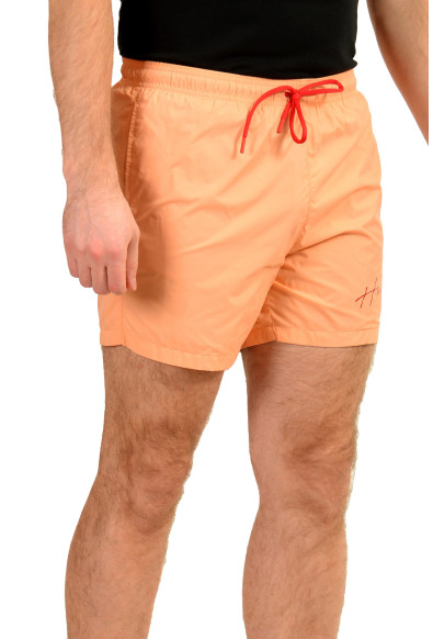 Hugo Boss Men's "PAOL" Pink Logo Print Swim Board Shorts: Picture 2