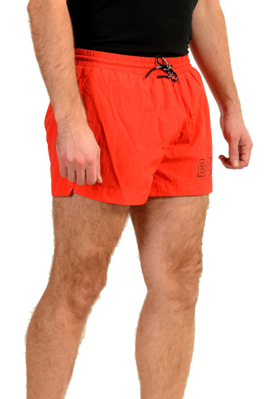 Hugo Boss Men's "Mooneye" Red Logo Print Swim Board Shorts: Picture 2