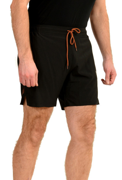Hugo Boss Men's "TURBO" Black Logo Print Swim Board Shorts: Picture 2