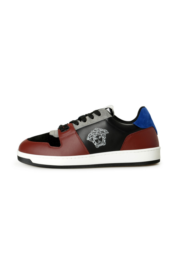 Versace Men's Medusa Logo Multicolor Leather Athletic Sneakers Shoes: Picture 2
