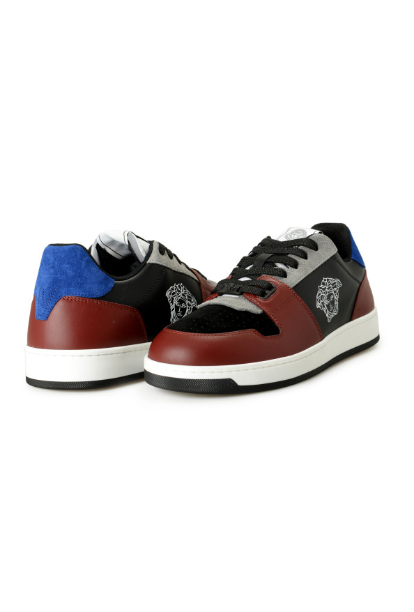 Versace Men's Medusa Logo Multicolor Leather Athletic Sneakers Shoes: Picture 8