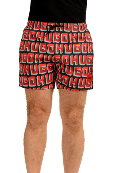 Hugo Boss Men's "VICE" Logo Print Swim Board Shorts
