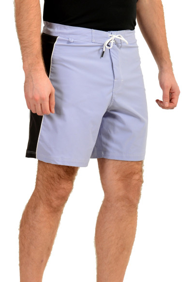 Hugo Boss Men's "RYDE" Blue Logo Print Swim Board Shorts: Picture 2