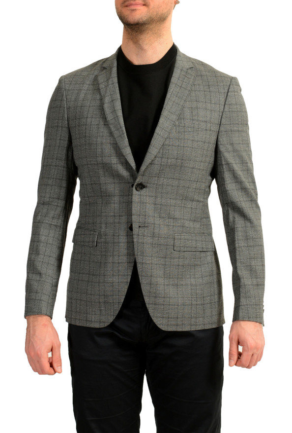 Hugo Boss Men's "Reymond/Wenten" Extra Slim Fit Plaid Wool Blazer