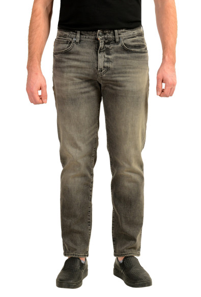 Hugo Boss Men's "RE.MAINE BO HYPER" Gray Straight Leg Jeans 