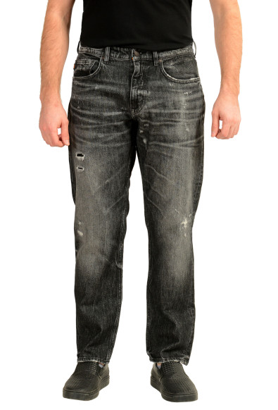 Hugo Boss Men's "TROY BO MARBLE 1" Regular Taper Fit Jeans