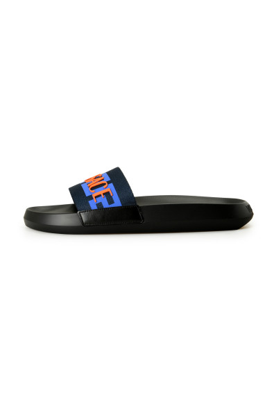 Versace Men's Logo Print Multi-Color Pool Slide Flip Flops Shoes: Picture 2