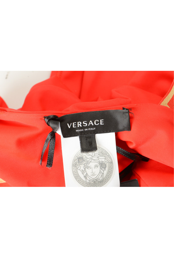 Versace Women's Greca Border One Piece Red Swimsuit: Picture 4