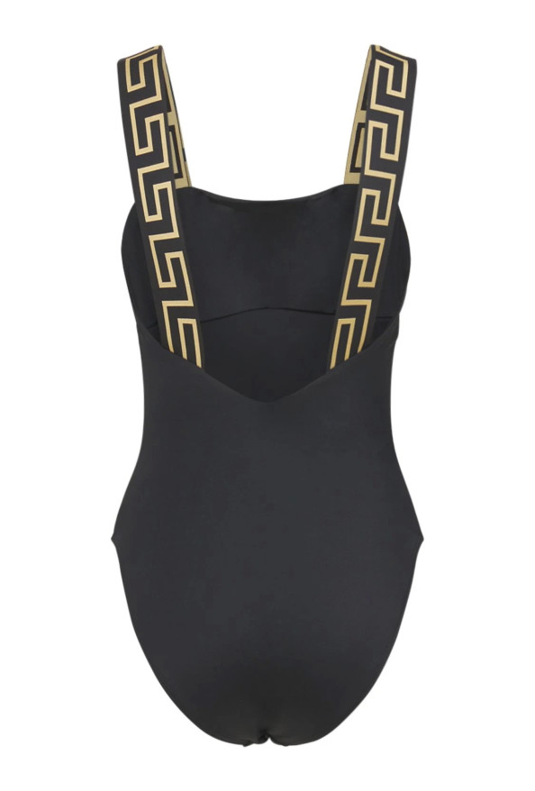 Versace Women's Greca Border One Piece Black Swimsuit : Picture 7