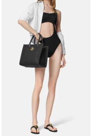Versace Women's Greca Border One Piece Black Swimsuit : Picture 2