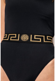 Versace Women's Greca Border One Piece Black Swimsuit : Picture 3