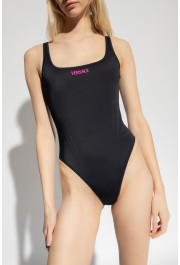 Versace Women's Logo Reversible One Piece Swimsuit: Picture 6