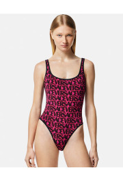 Versace Women's Logo Reversible One Piece Swimsuit 