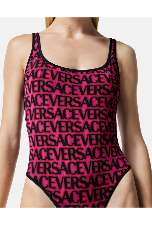 Versace Women's Logo Reversible One Piece Swimsuit : Picture 5