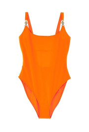 Versace Women's Medusa Head One Piece Orange Swimsuit 