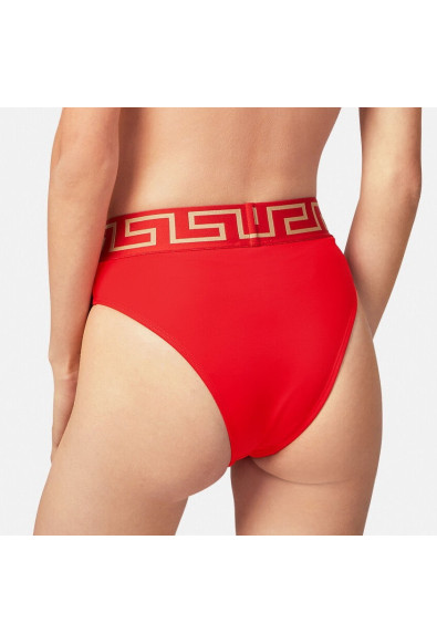 Versace Women's True Red Greca Border Swim Brief Bikini: Picture 2