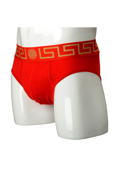 Versace Men's Red/Gold Low Rise Slip Underwear: Picture 2