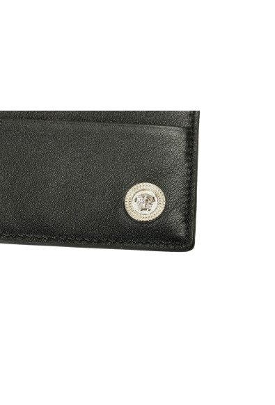 Versace Black 100% Leather Silver Medusa Head Card Case Holder: Picture 2