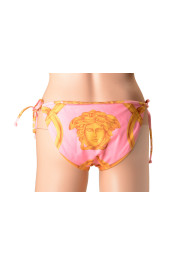 Versace Women's Gold & Pink Barocco Swim Brief Bikini: Picture 3