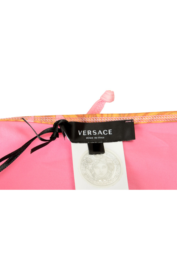 Versace Women's Gold & Pink Barocco Swim Brief Bikini: Picture 4