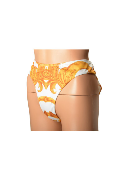 Versace Women's Gold & White Barocco Swim Brief Bikini: Picture 2