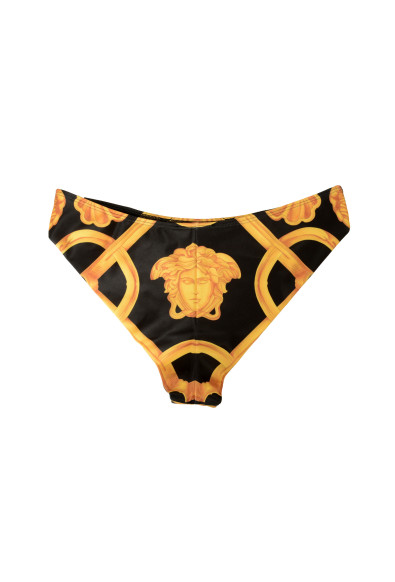 Versace Women's Gold & Black Barocco Swim Brief Bikini: Picture 2