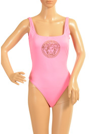 Versace Women's Gold Medusa Head One Piece Swimsuit