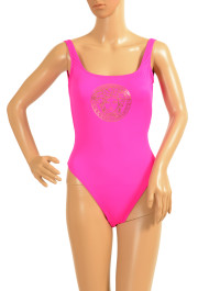 Versace Women's Gold Medusa Head One Piece Swimsuit