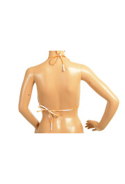 Versace Women's Gold & White Barocco Print Swimsuit Top: Picture 3