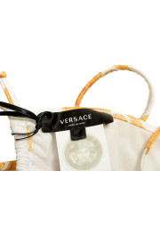 Versace Women's Gold & White Barocco Print Swimsuit Top: Picture 4
